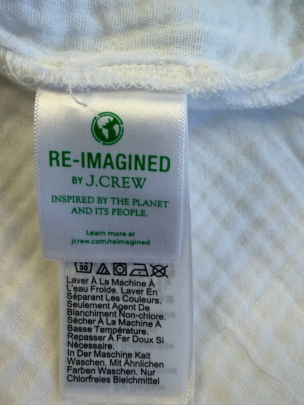 J. Crew White Cotton Top